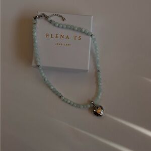 28 Amazonite Necklace Heart Pendant Necklace